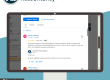 Graphic of a computer screen sharing a 5* review from a client.