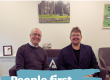 A photo of Kevin Drew and Adrian Peck with the words 'People first. Innovation driven.' written on top. The Ascentant Accountancy logo is at the top of the image.