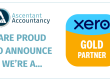 Graphic which has the Ascentancy Accountancy logo followed by 'are proud to announce' then the Xero gold partner logo.